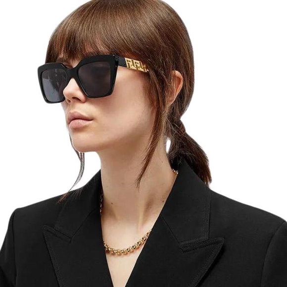 Versace Accessories - NWT WOMENS VERSACE SUNGLASSES VE4418F BLACK WITH CASE/BRANDED LENS CLOTH